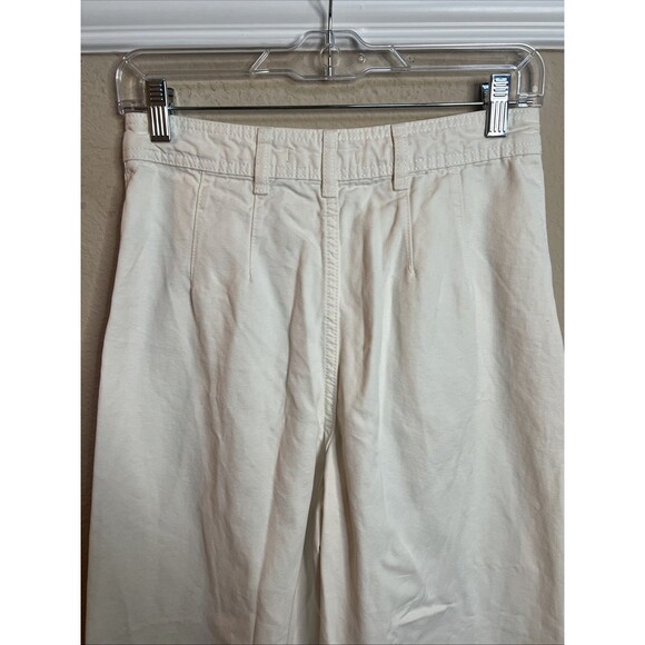 We The Free People Wide Flare Leg Jeans Womens Size 27 Cream Piper Mid Rise Crop - Picture 3 of 12